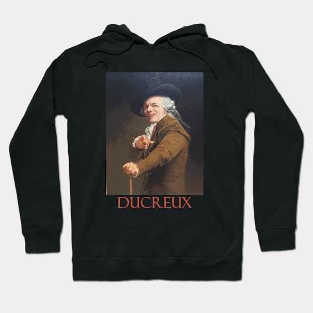 Self Portrait in the Guise of a Mockingbird (1791) by Joseph Ducreux Hoodie by Naves